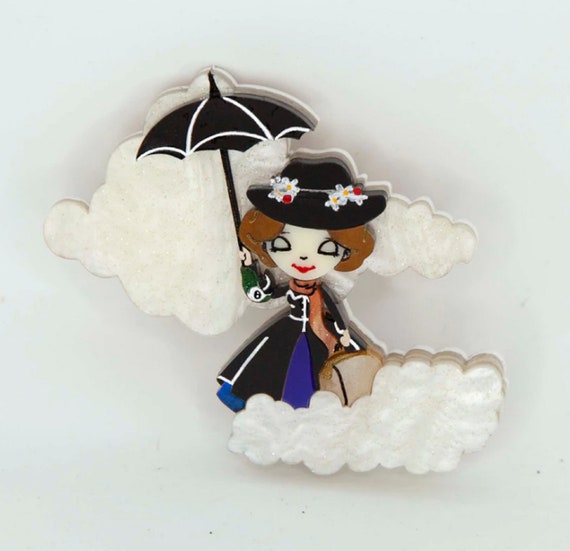 DAISY JEAN Mary Poppins Acrylic Brooch