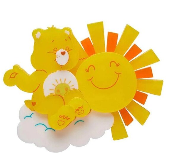 ERSTWILDER Care Bears Collection Funshine and Sunshine Acrylic Brooch Pin