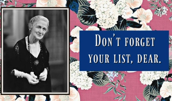 Don't Forget Your List Dear Retro Magnetic Notepad