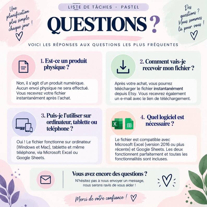 Liste de tâches Excel | Tableau suivi tâches | Gestionnaire de tâches | Priorités, statuts, et échéances | Excel et Google Sheets