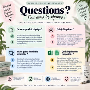 Suivi pipeline commercial | Tableau pipeline ventes | Suivi opportunités ventes | Pipeline 9 étapes | Excel & Google Sheets