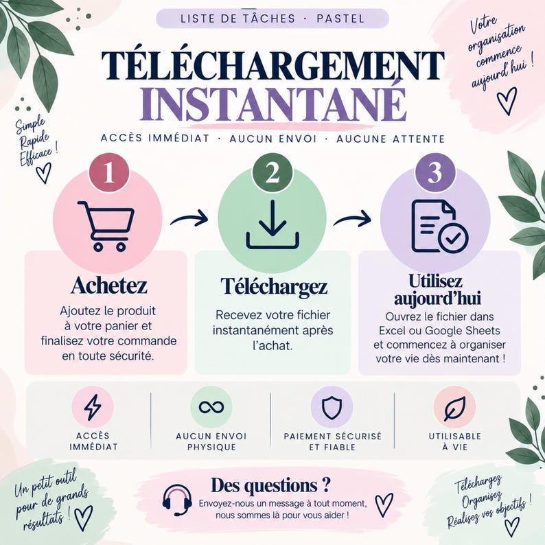 Liste de tâches Excel | Tableau suivi tâches | Gestionnaire de tâches | Priorités, statuts, et échéances | Excel et Google Sheets