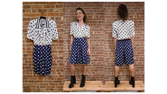 Karin Stevens 1980s Polkadot Romper