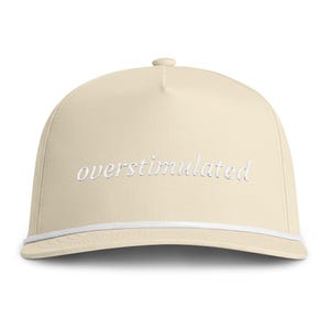 Gorra de camionero con cuerda sobreestimulada / Texto escrito