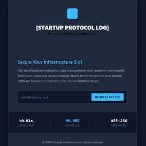 Tailwind CSS Landing Page Code | Tech SaaS Waitlist Blueprint | Responsive HTML Page Layout | Startup Launch Template