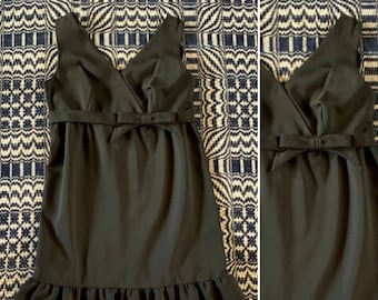 1960s Lanz Original Little Black Dress, 60s LBD Cocktail Dress