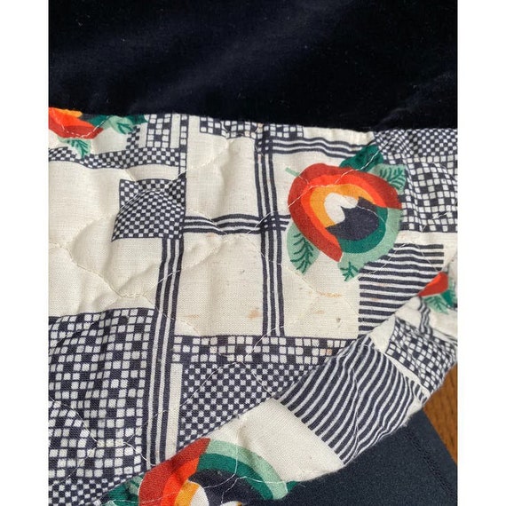 1970’s Quilted Chessa Davis Skirt, Velvet, Lace a… - image 7