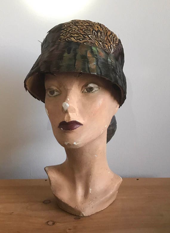 Late 1920s / Early 1930s Pheasant Feather Cloche, 