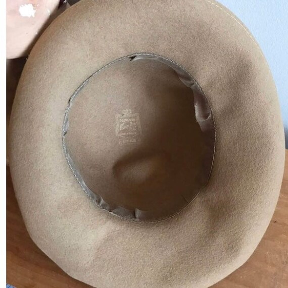 Glenover Fawn Tra Felt Hat, 1960’s Camel Colored … - image 9