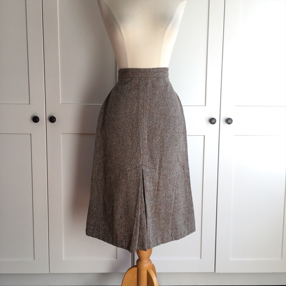 1970s Vintage Tweed Skirt, Tweed Pencil Skirt by MJ Concepts in ...