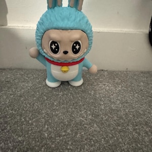 labubu 3D printed figure different colours