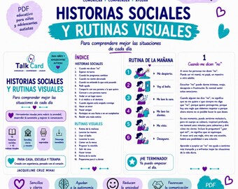 AUTISM - 15 sociala historier + 10 visuella rutiner | PDF Digital