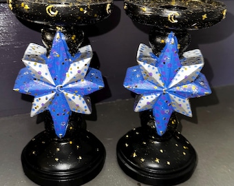 Celestial Candlestick Holders