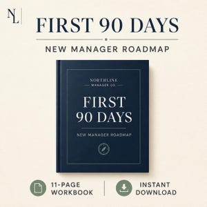 Piano per i primi 90 giorni per i nuovi manager / Roadmap di leadership a 30, 60 e 90 giorni, manuale per i manager e modello di pianificazione del team