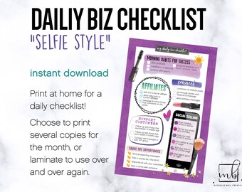 Direktverkauf Tägliche Checkliste - &quot;Selfie Style&quot;
