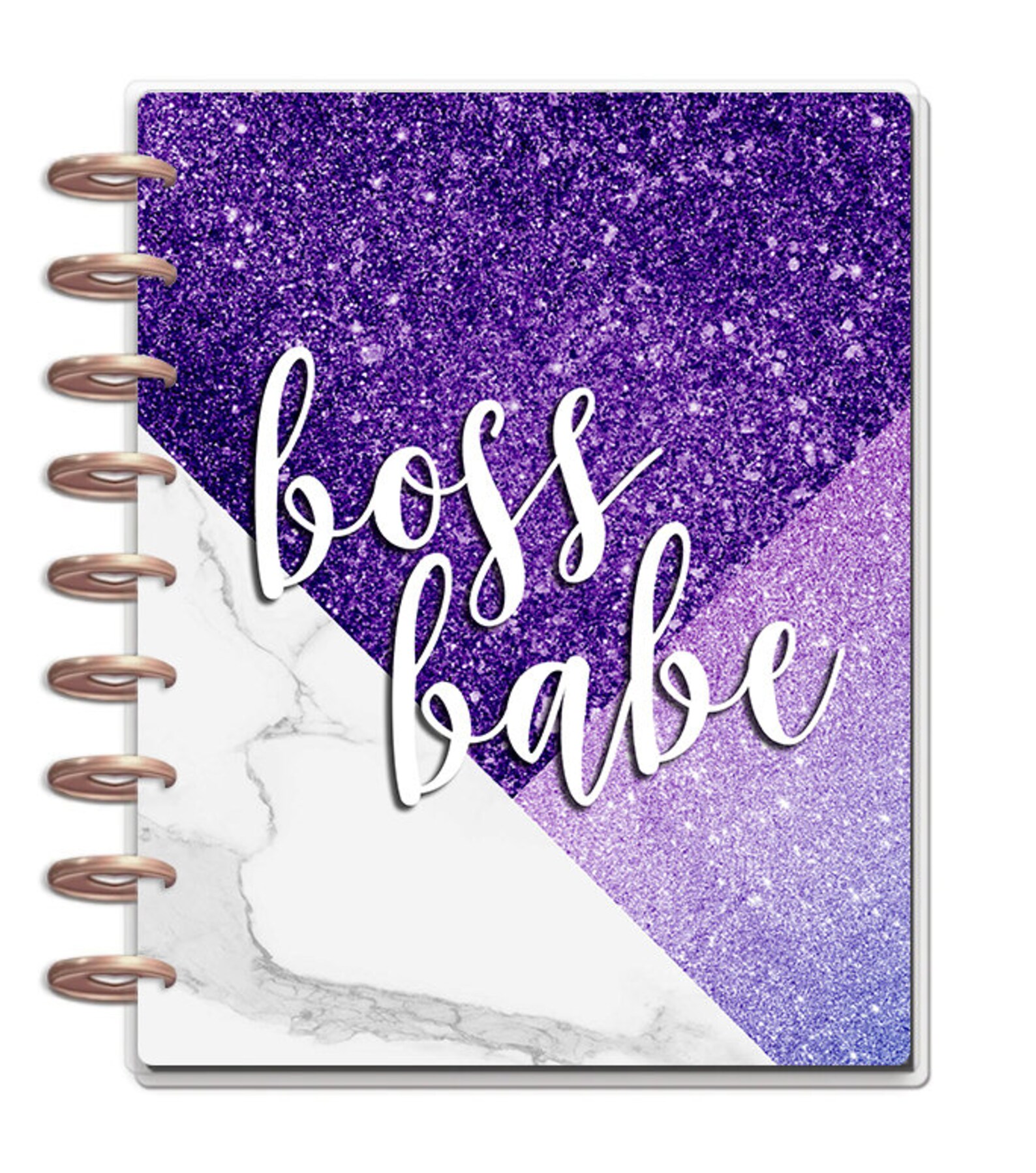 Disc Planner Cover boss Babe Purple Etsy