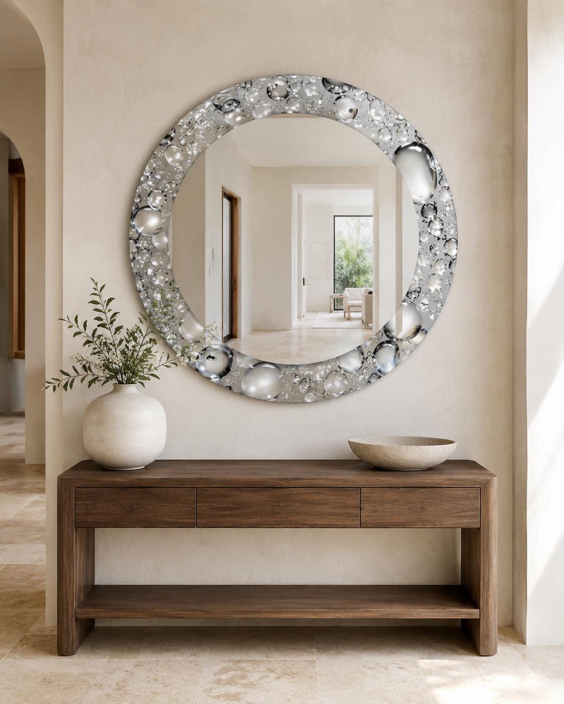Bubble Mirror Silver - Etsy