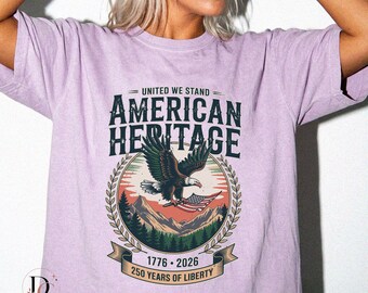Aigle du patrimoine américain PNG, motif commémoratif du 4 juillet et des 250 ans de liberté, impression par sublimation patriotique