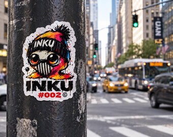 Inku #002 InkDropz™ Sticker | Glossy Kiss-Cut Vinyl Decal