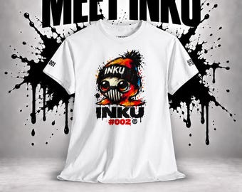 InkDropz™ Inku #002 Graphic Tee | I Make My Own Mark | Splatter Art Streetwear Shirt | Back & Sleeve Prints