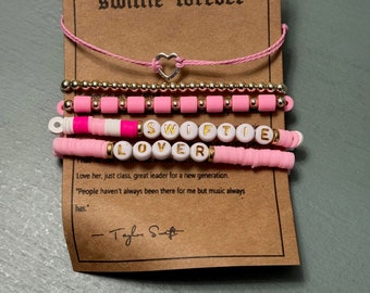 Taylor Swift Bracelets 5 Pack Sets Swiftie Lover