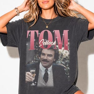 Camiseta de Tom Selleck, Camiseta de Tom Selleck, Camiseta gráfica de actor, Camiseta para fans de famosos, Camiseta vintage de actor, Camiseta gráfica retro, Camiseta estética para fans