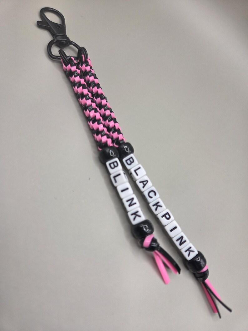String Baskets Craft Personalized K-pop Zipper Charm | K-pop Fan Keychain | Handmade Woven ...