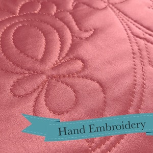 Quilted Petticoat Embroidery Design + Pattern - RR116H - Historical Hand Embroidery Design