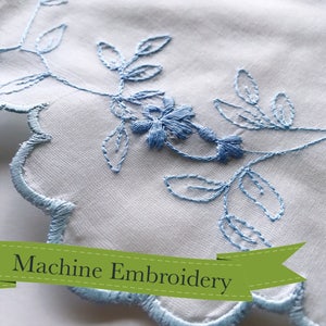 Trailing Florals Fichu - RR110 - Historical Machine Embroidery Design