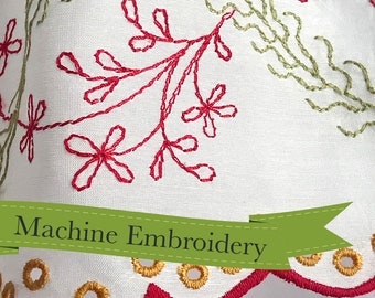 1780s Twining Vines Border - RR121 - Historical Machine Embroidery Design