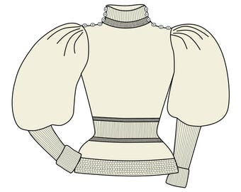 1895-97 Ladies’ Leg-of-Mutton Sweater - RR120