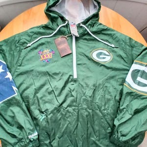 Green Bay Packers Windbreaker Mitchell and Ness Adult Size XXL NWT!!!