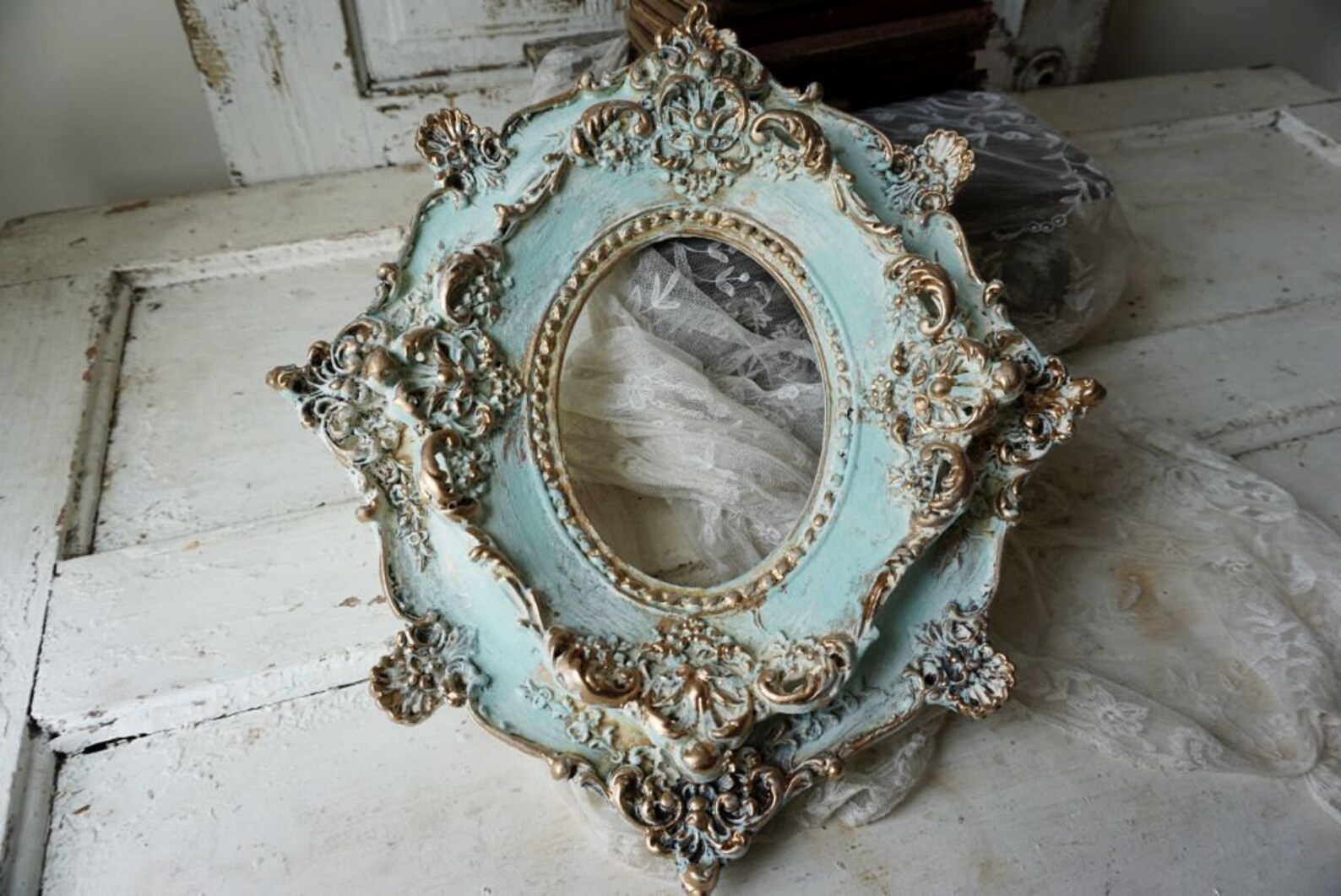 Antique plaster picture frame ornate antique French shabby Etsy