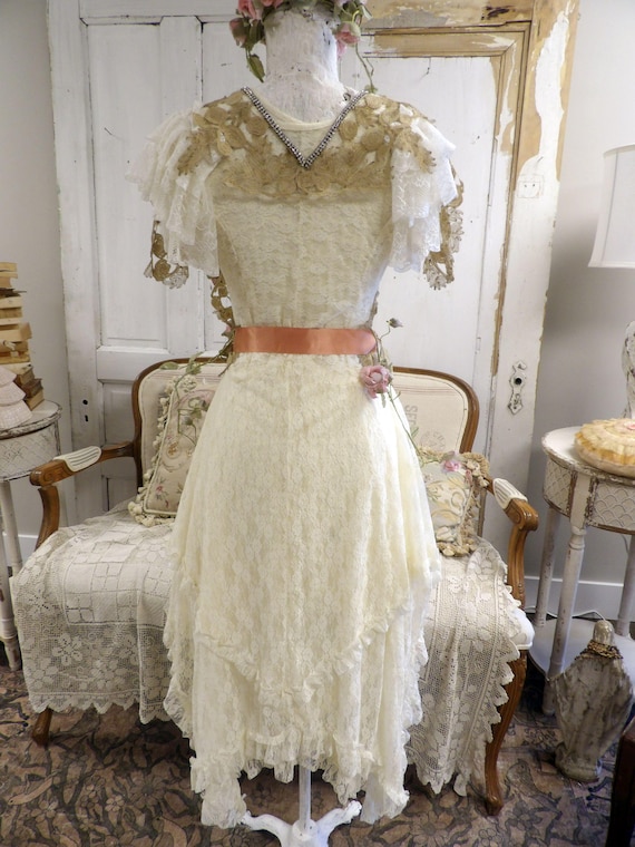 lace dress form Handmade Blythe doll dress form french lace snippet of laundry tape