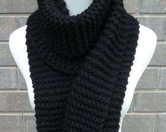 White Oversized Knit Wool Scarf main image 1