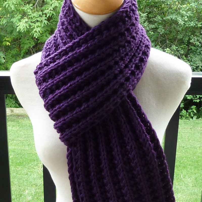 Plum Wisp Scarf