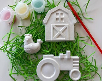 Kids Paint Your Own Farm Kit