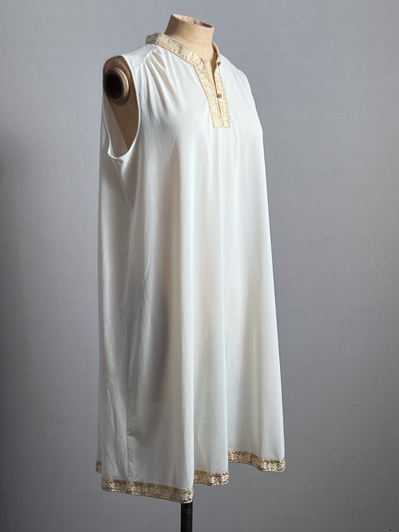 Vintage 1960s Lorraine White Moroccan Grecian Ins… - image 3