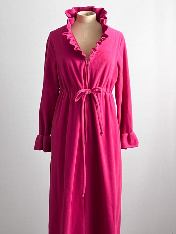 Vintage JC Penney MW Loungewear Magenta Hot Pink … - image 3