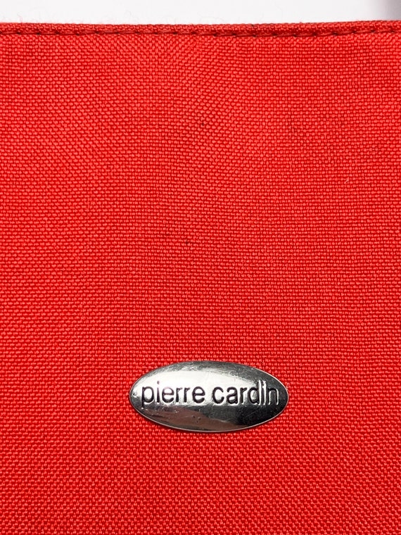 Vintage Pierre Cardin Red Orange Canvas Tote Bag - image 6