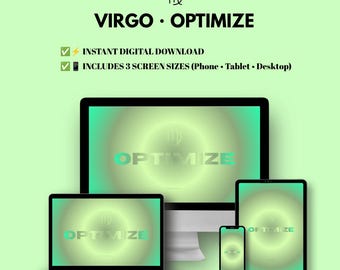Virgo Optimize Aura Wallpaper Set |Minimalist Gradient (Digital Download)