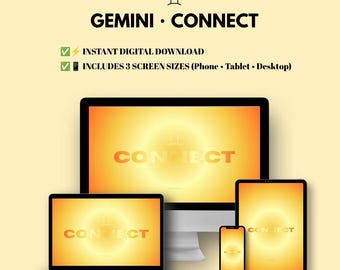 Gemini Aura Wallpaper Set | Minimalist Gradient Lock Screen (Digital Download)