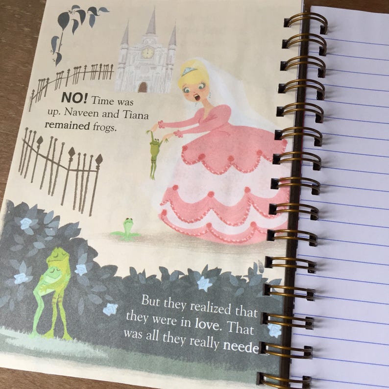 The Princess and the Frog Little Golden Book Recycled Journal | Etsy