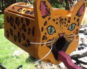 Leopard birdhouse