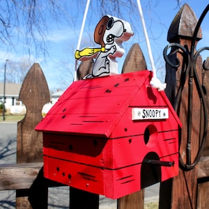 Snoopy Flying Ace birdhouse.