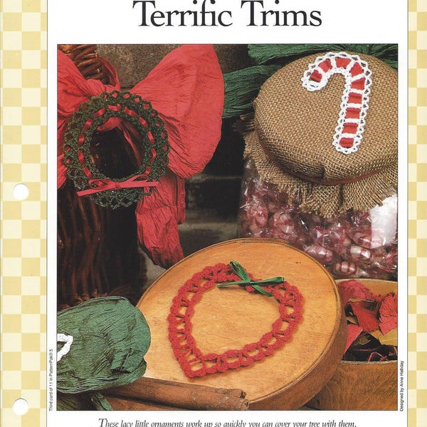 Terrific Trims Crochet Pattern/Vanna's Afghan & Crochet Pattern