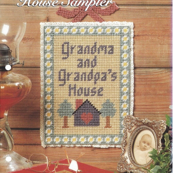 Grandparents' House Sampler Plastic Canvas Pattern/The Needlecraft Shop