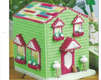 House Tissue Cover Plastic Canvas Pattern Annie's International Club