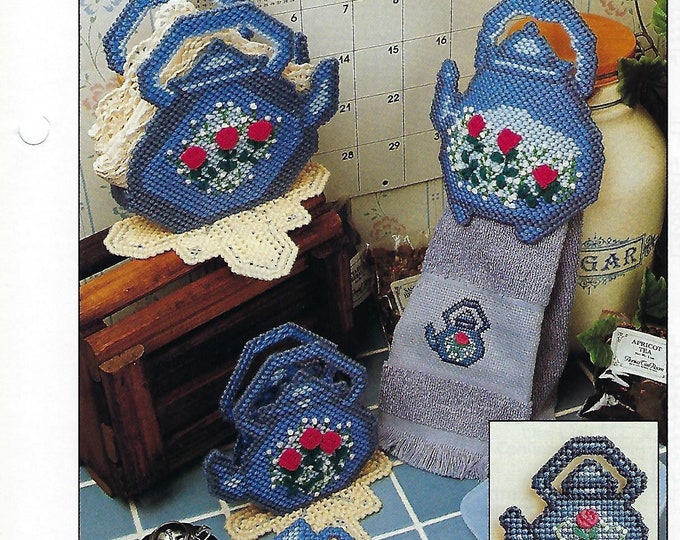 Teapot Set Plastic Canvas Pattern Coaster Set Calendar - Etsy