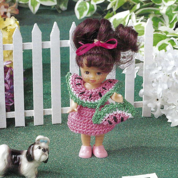 Watermelon Sundress Crochet Fashion Doll Pattern - Annie's